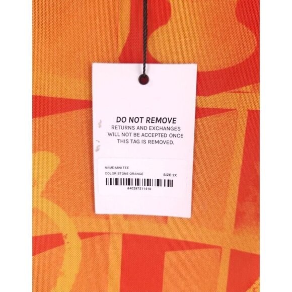 Miaou Recycled Polyester T-shirt Plus Size 2XL Womens Stone Orange $100 - Picture 12 of 13